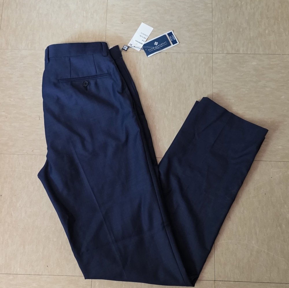 Ryan Seacrest Distinction Blue Men's Dress Pants